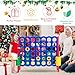 COSTWAY Jumbo 4-to-Score Giant Game Set, 4 in A Row for Kids and Adults, 3.5FT Tall Indoor & Outdoor Game Set with 42 Jumbo Rings & Quick-Release Slider, Perfect for Holiday Party & Family Game, Red