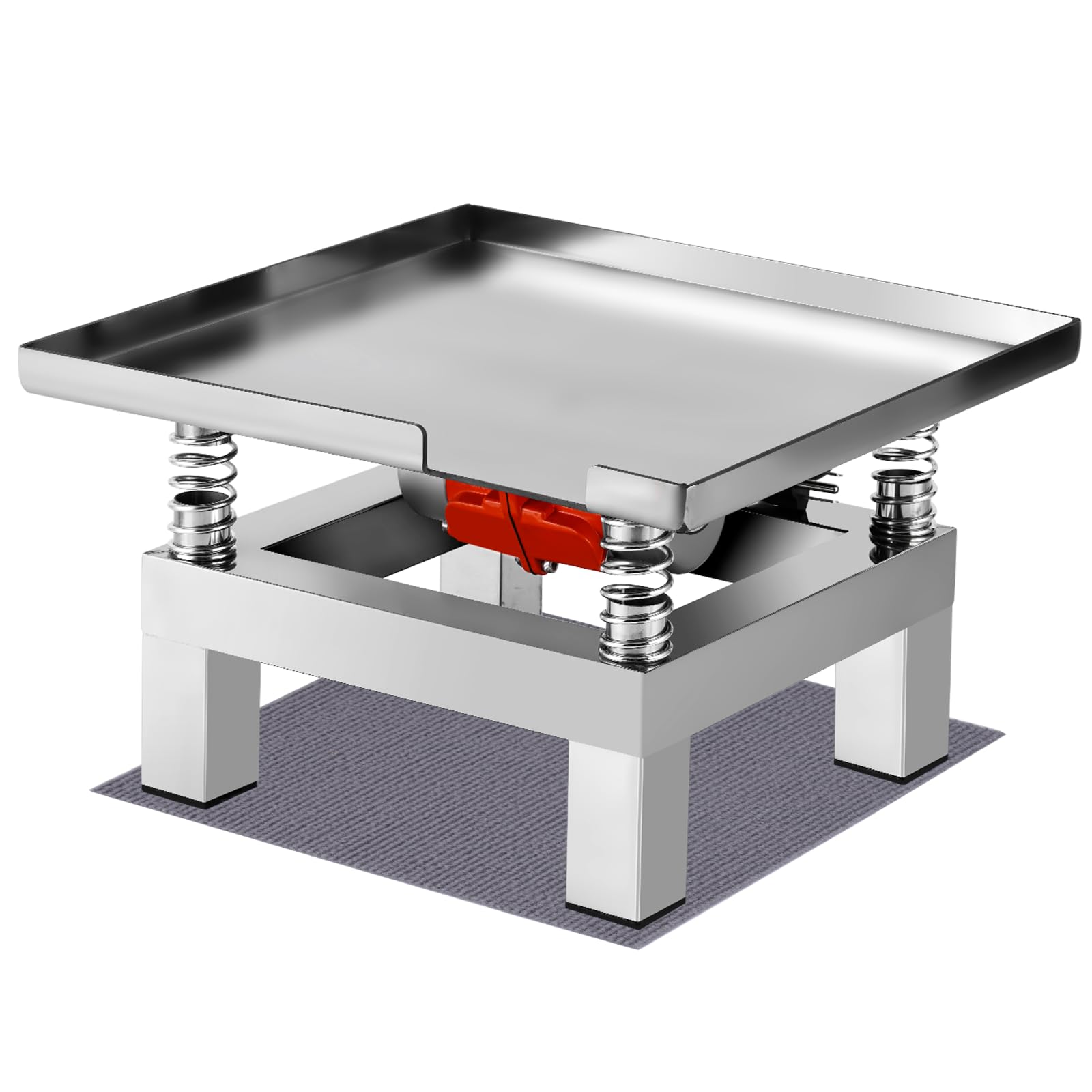 YUCHENGTECH Tavolo Vibrante Calcestruzzo 35x35cm 3000-3600rpm 50W | Tavolo Vibrante Laboratorio per Cemento, Calcestruzzo, Resina, Gesso e Cioccolato, Capacità 10kg