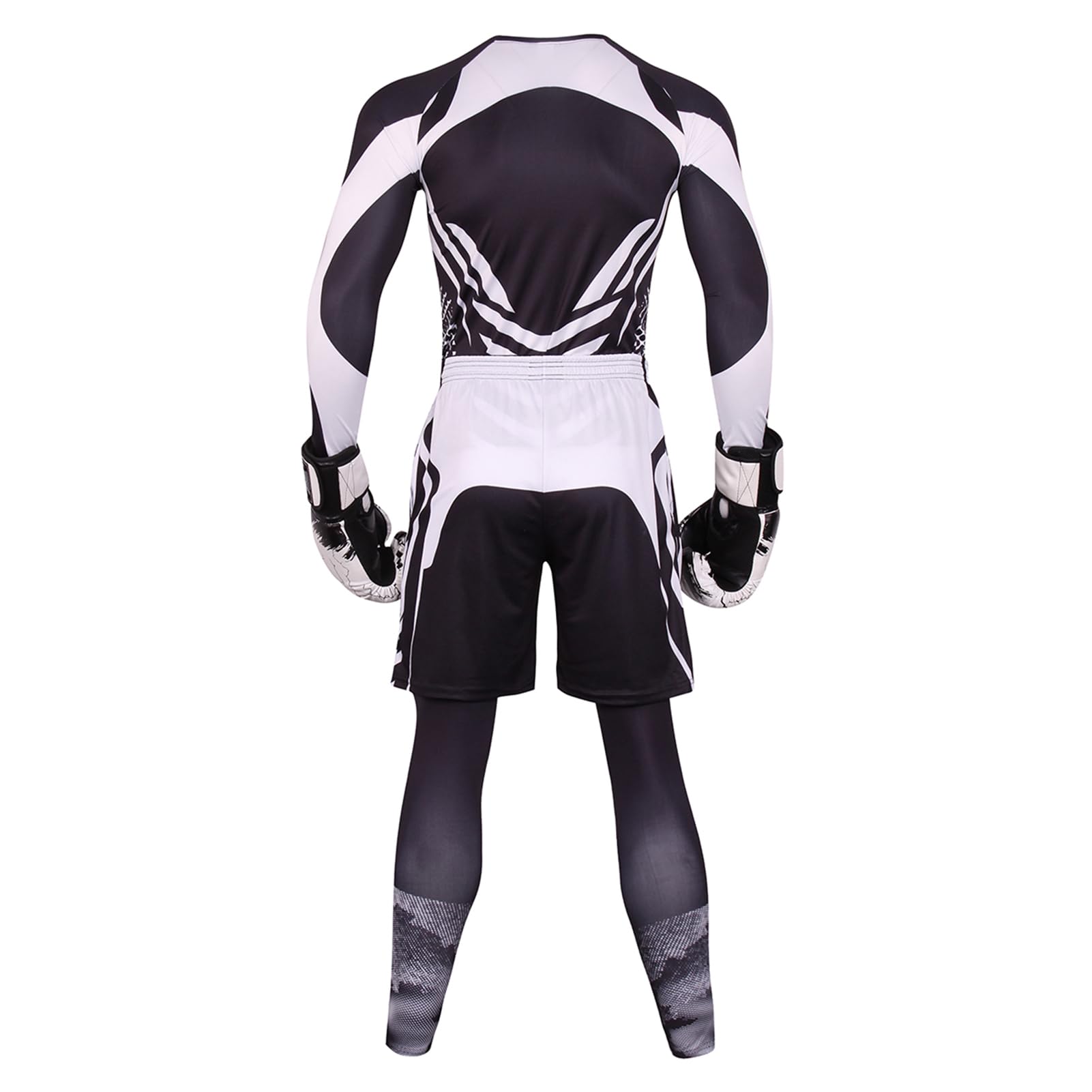 3 pièces Ensemble Compression Homme Tenue, Sport Fitness Vêtement, Running Shirt Compression Legging Sport Short, Running Jogging Cyclisme