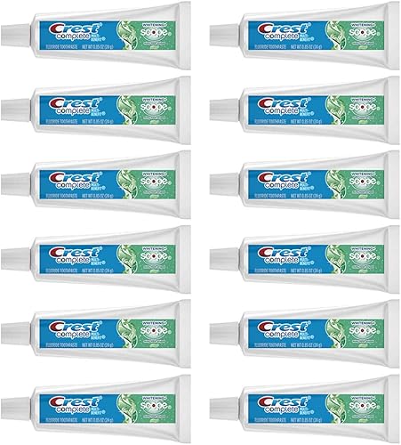 Crest Pasta de dientes de menta con alcance blanqueador completo