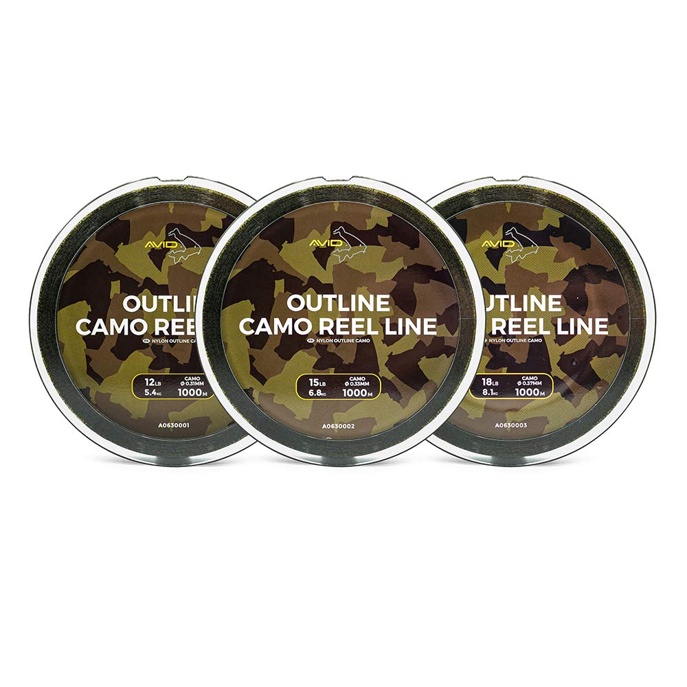 Carp Outline Camo Reel Line 1000m (15lb)