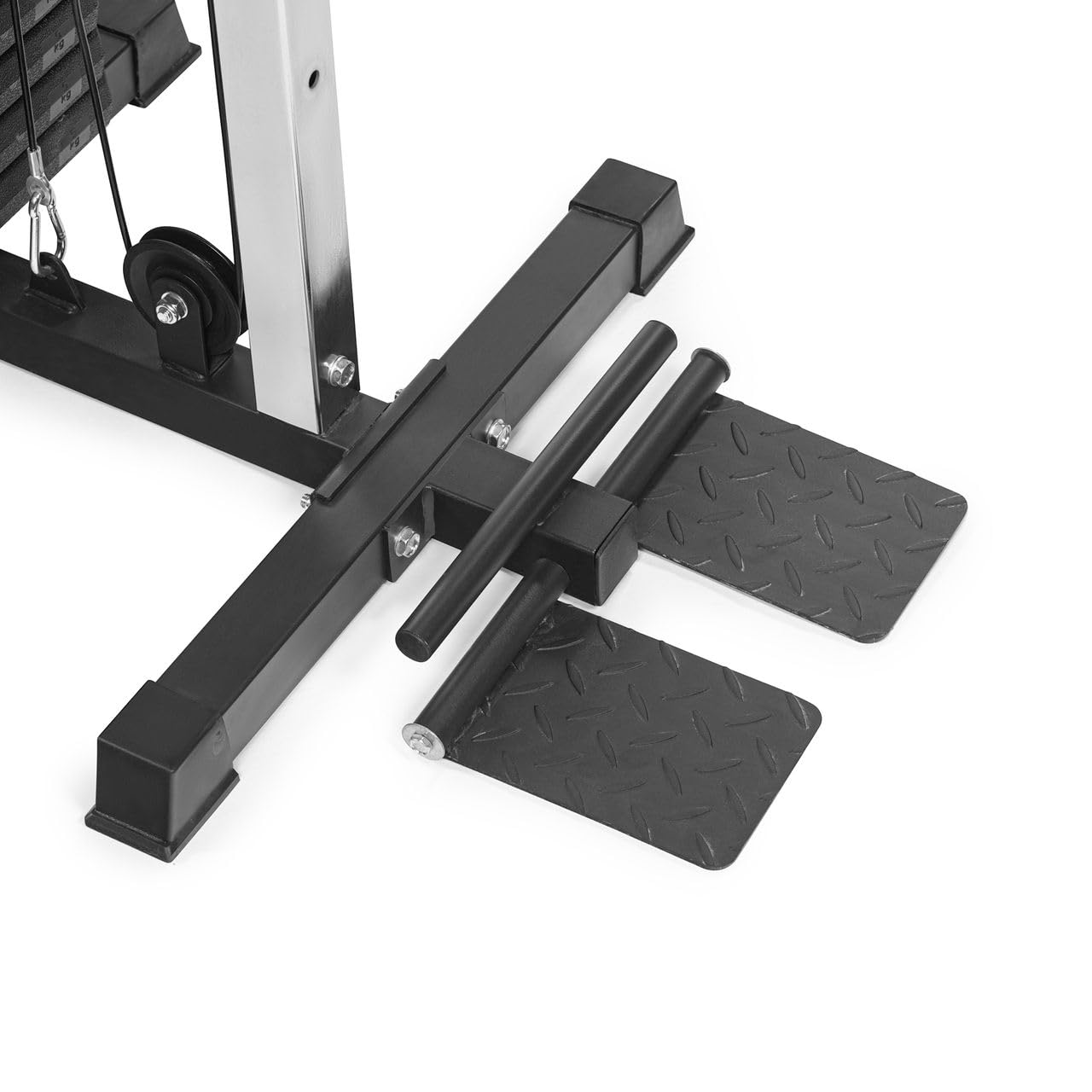 DIONE CW60 - Single Pulley - Cable Crossover - Mit 60KG Gewichten - Erweiterbar bis zu 90 kg - Wandbefestigung - Kabelzugturm - Latzugturm