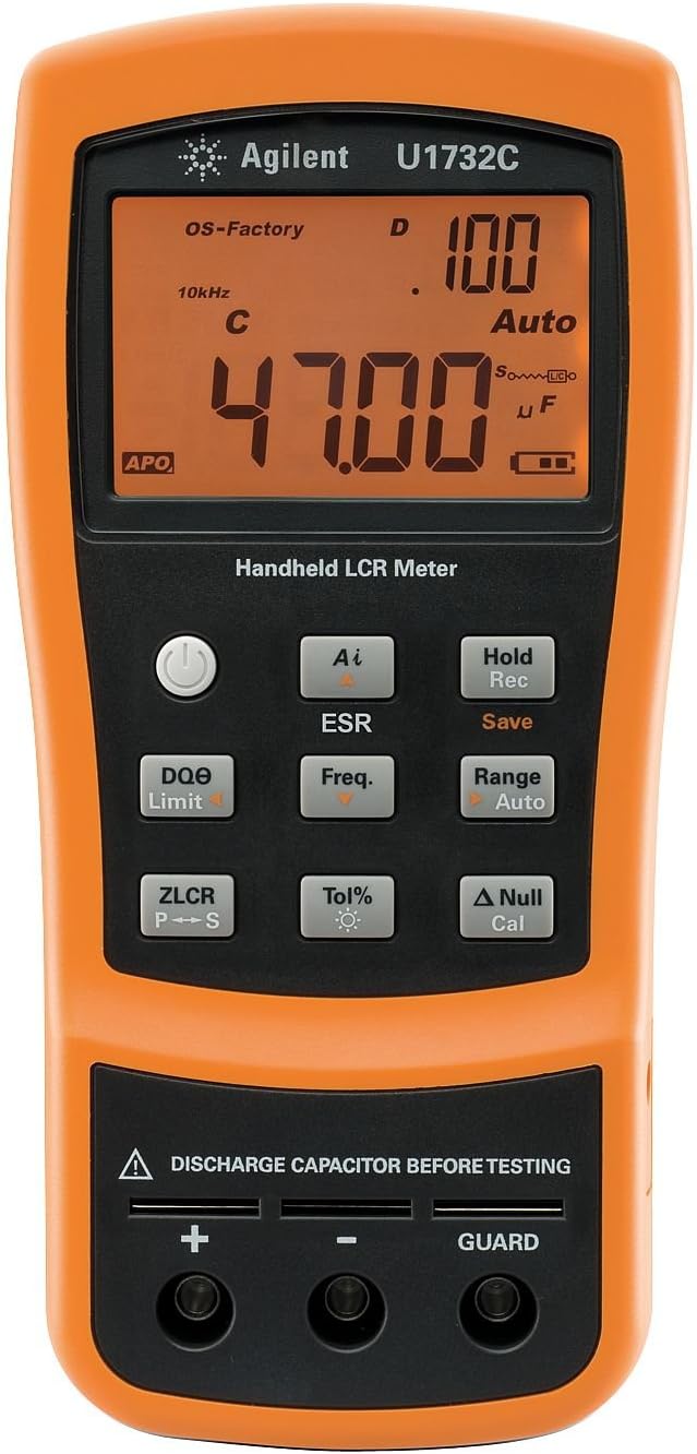 AGILENT TECHNOLOGIES U1731C Handheld LCR Meter, 2000H, 20pF, 200MOHM