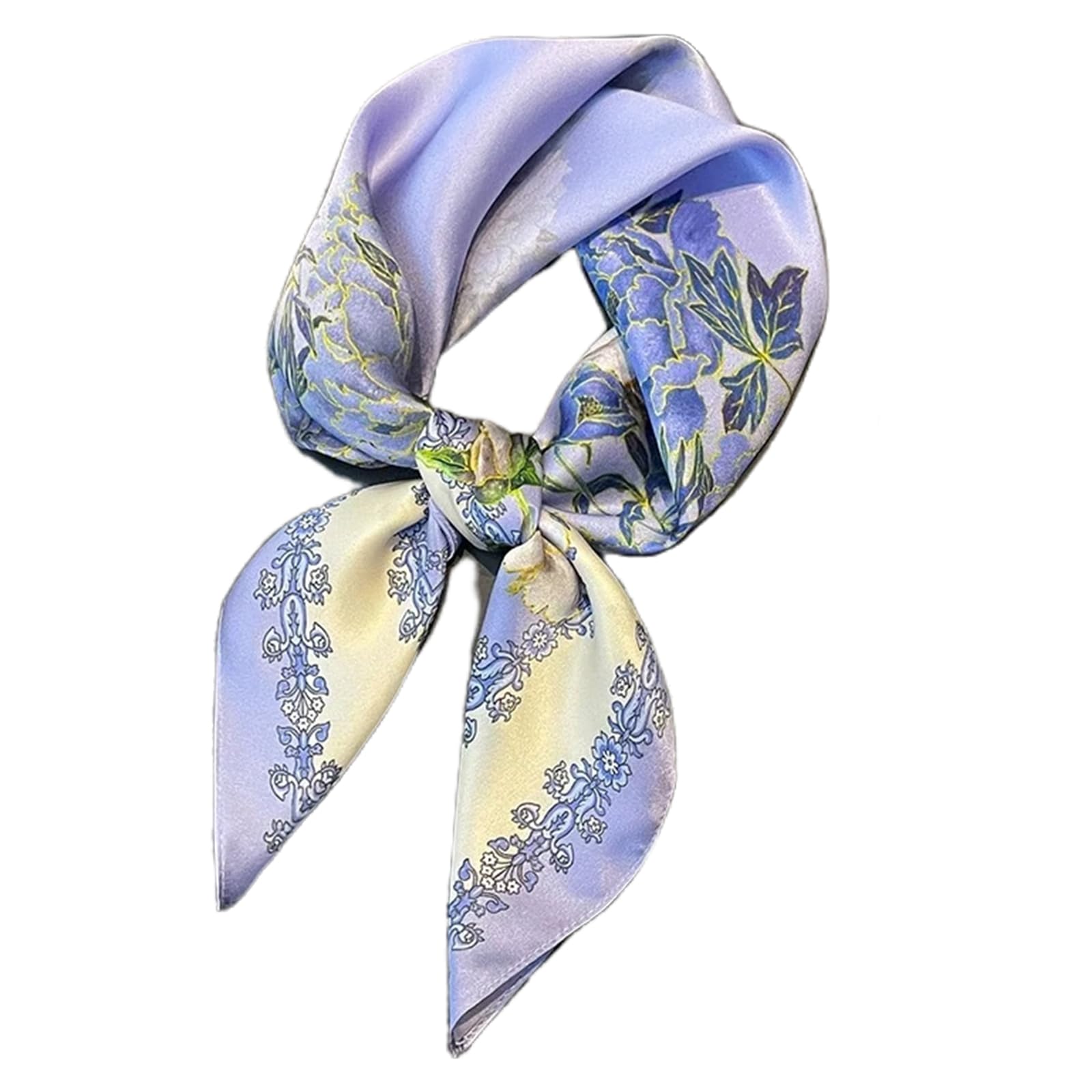 MICFENY Stylish Head Scarf For Women Breathable Square Scarf 70cmx70cm Hair Accessory Neck Wrap Bag Charm