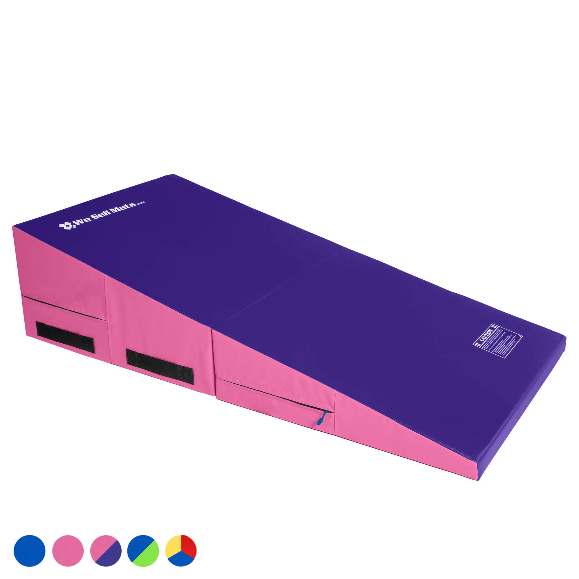 We Sell Mats Gymnastics Incline Mat, Folding and Non-Folding Cheese Wedge Skill Shape, Tumbling Mat for Gymnastics Training, Cheerleading and Obstacle Courses