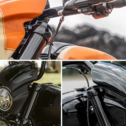 Miniatura 7 de FSFY 1 juego de tapas de tuerca de horquilla superior para Harley Davidson para Street Bob Breakout V-ROD Dyna para Softail para Sportster XL 883