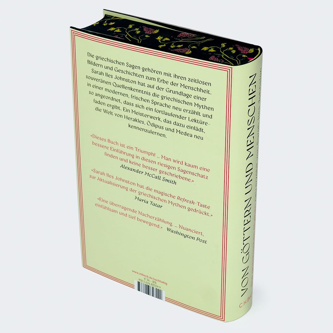 Von Göttern und Menschen: Die griechischen Mythen neu erzählt von Sarah Iles Johnston. Limitierte Ausgabe mit Farbschnitt