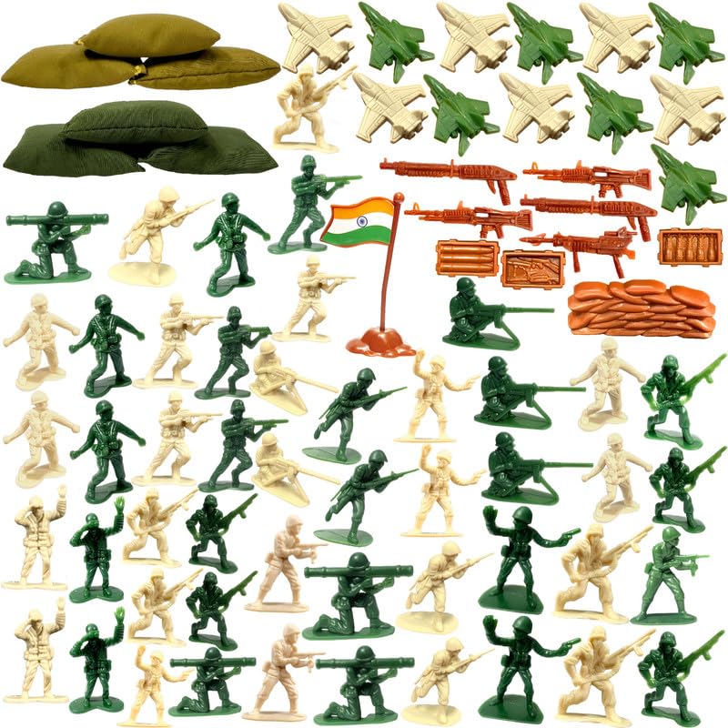 Buy BABRO - Military Battle Play Set with 6 Sandbags, 44 Soldiers