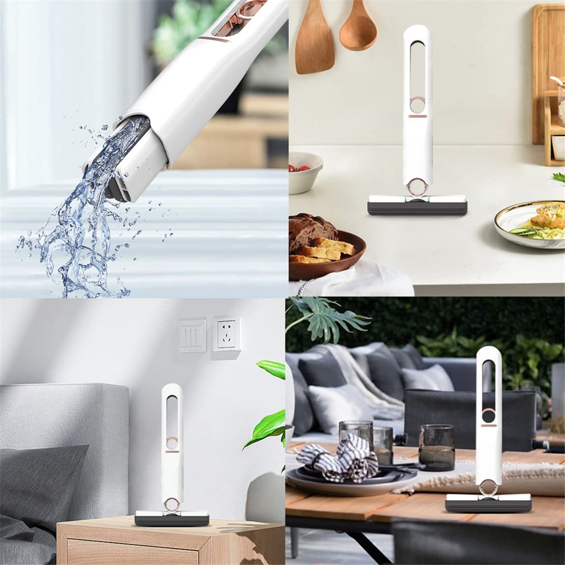 Mini Multifunctional Hands-Free Mop, Hand- Washable Desktop Cleaning Mop, Portable Self-Squeeze Mini Mop, Mini Lazy Hand Wash-Free Cleaning Mop Strong Absorbent Mini Mop