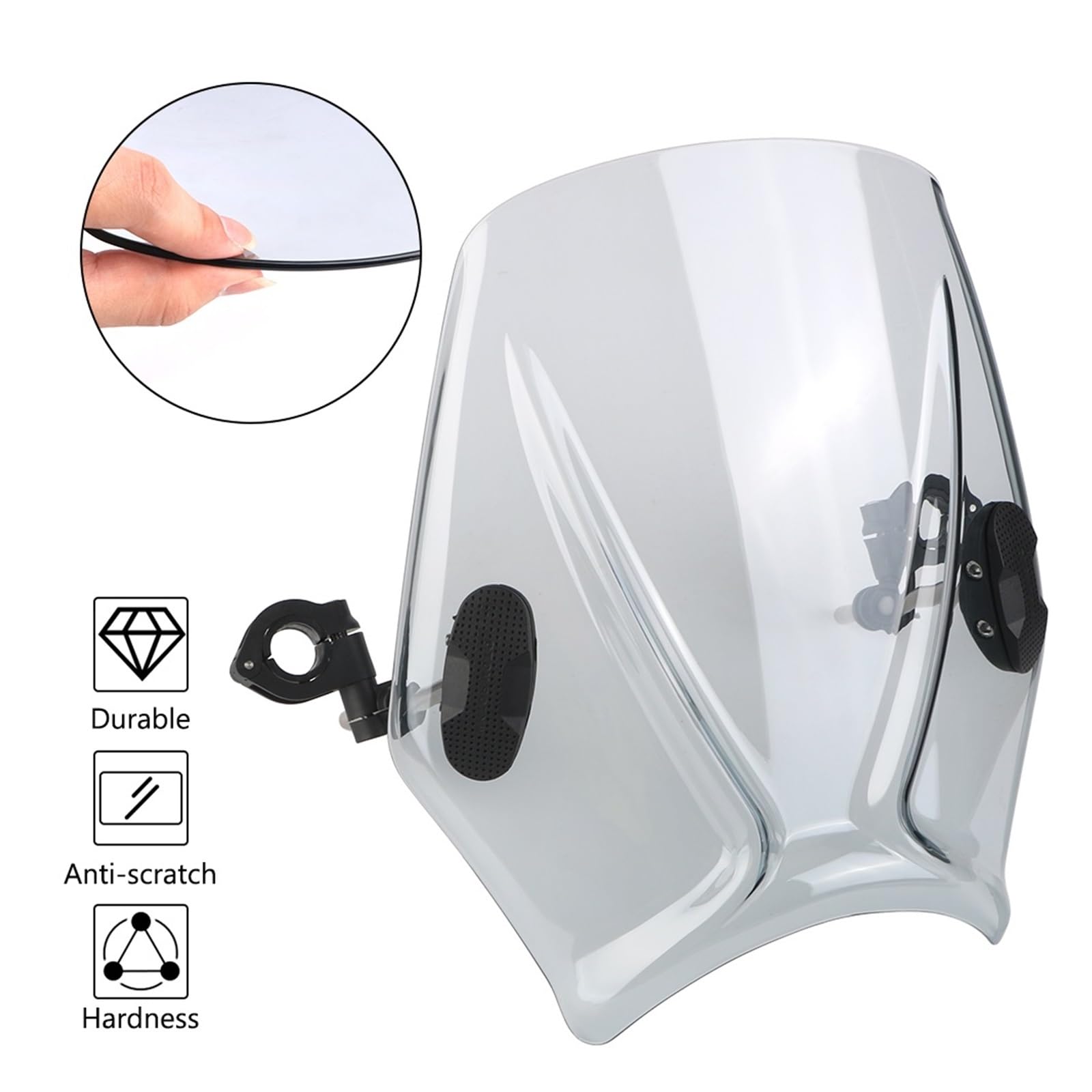 Spoiler Parabrezza Per Hon&da CB650R Per Kawasaki XSR700 XSR900 Universale Per Parabrezza Moto Da Strada Deflettori