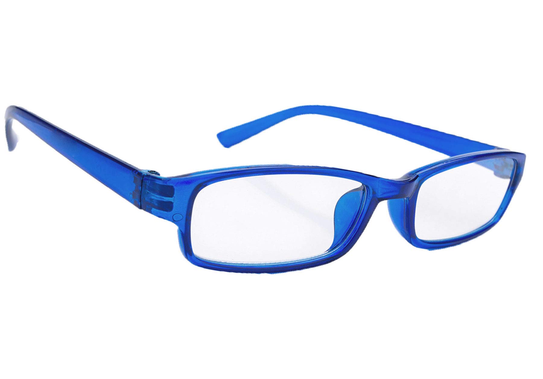 Men's Women's Original Retro Vintage +0.50 +0.75 +1.0 +1.5 +2.0 +2.5 +3.5 +4.00 Slim Reading glasses Blue Unisex Vintage (+1.5, Blue)