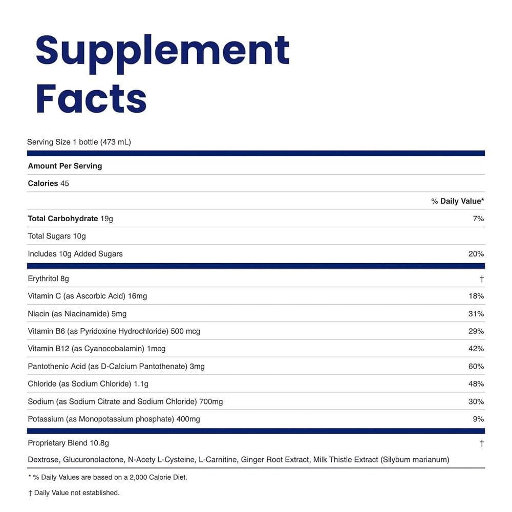 BIOLYTE Electrolyte Drink - IV in a Bottle Electrolyte Drink for Rapid Hydration - Tropical, 12-Pack