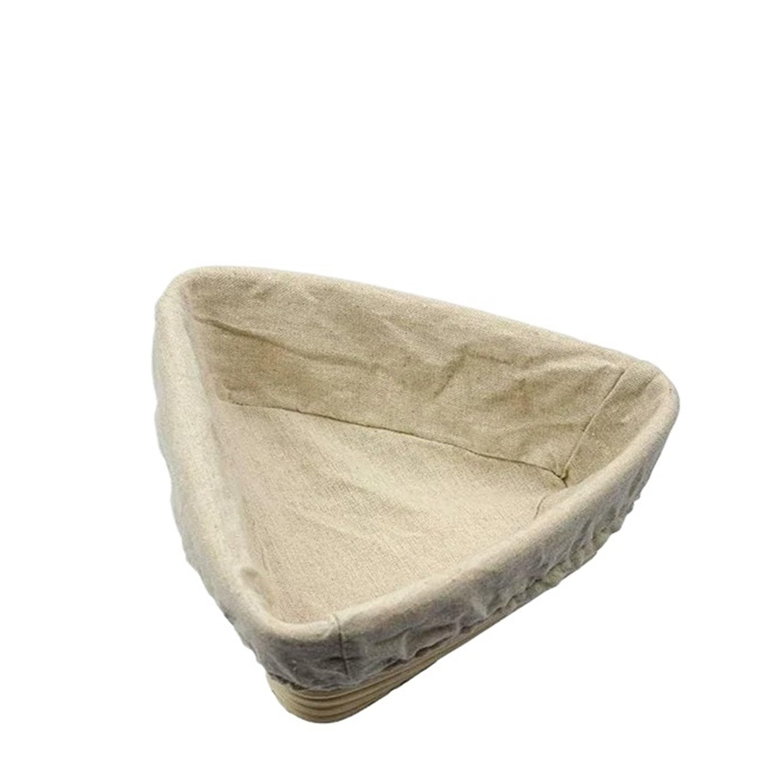 bread proofing basket, 1pcs Oval/Circle/Triangle Rattan Wicker Dough Fermentation Bread Basket Kitchen Tool For(Triangle 16X16X6)