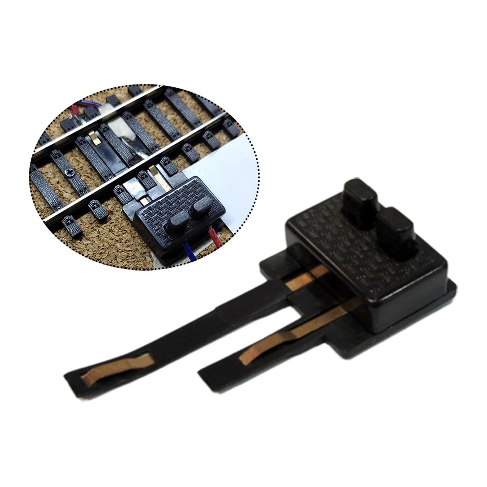 Perfeclan Clips de Connexion d'alimentation numérique à l'échelle Ho, boîte d'alimentation, 1:87, légers, pièces de Rechange, pour Trains modèles Ho, Noir