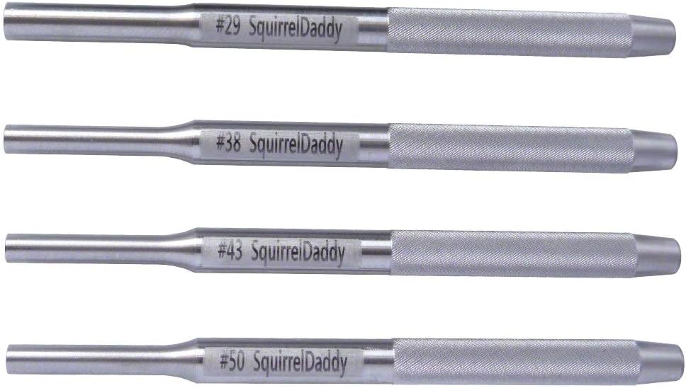 Squirrel Daddy 4" Hollow end Starter Punch Set Made in USA Stainless Steel