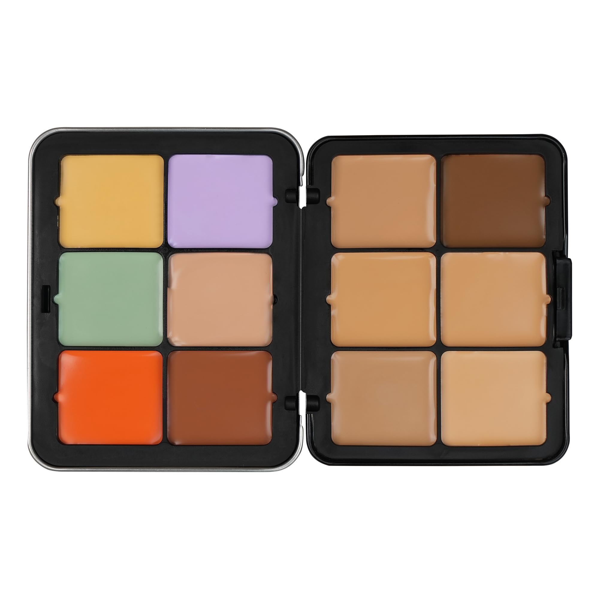 Beauty Berry Ultra Blend Full Coverage Concealer and Corrector Palette | Easy to Blend & Lightweight Formula | Creamy Texture, Multipurpose Matte Concealer Palette for Face Makeup (24g, Multicolor)-image-4