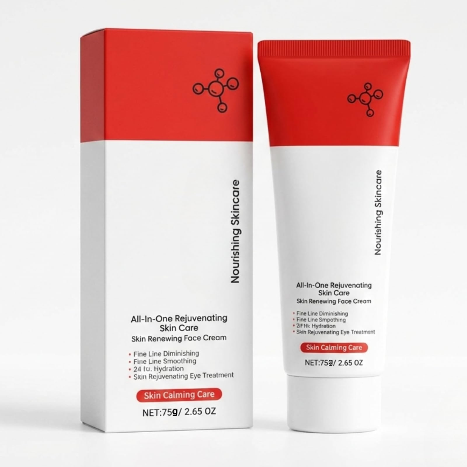 All In One Anti-Aging Cream – Day & Night Cream for Face, Eyes & Neck - Hydrating & Firming Skin Care to Reduce Fine Lines, Dark Circles & Sun Damage – Retinol & Hyaluronic Acid – Fragrance-Free, 75g