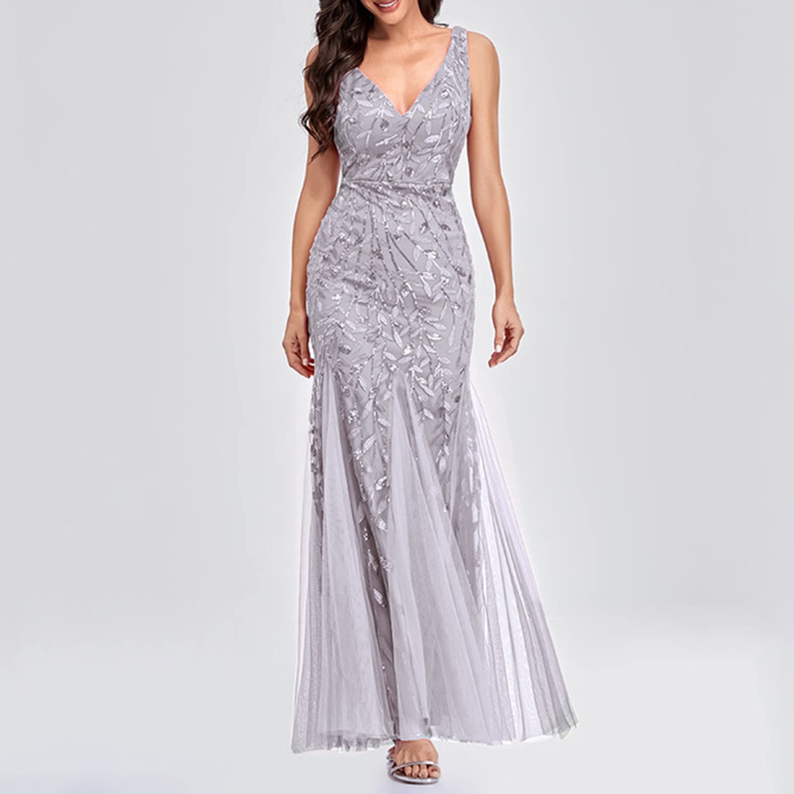Dresses Estivi Donna Curvy Ballo Abiti Lunghi Formale Cerimonia Abito da Donna Cocktail Party Sexy Hot Classico Vestito da Sera Aderente Spalline Ruffled Vestito Donna