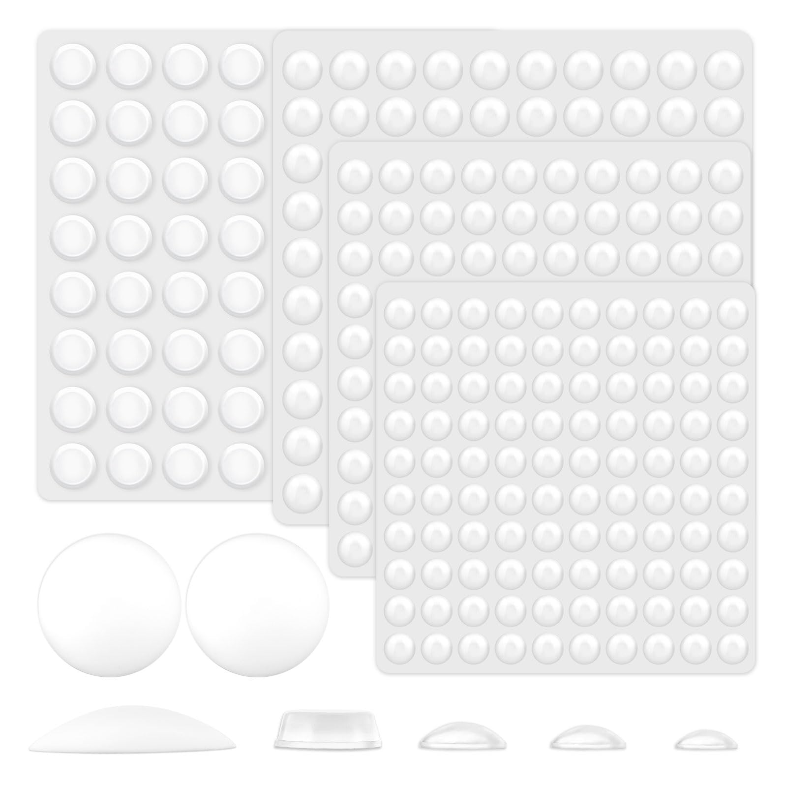 Paracolpi Silicone Trasparenti 40 Pezzi – 63x10x2 Mm, Autoadesivi Per Mobili, Antigraffio E Antiurto Per Ante E Cassetti