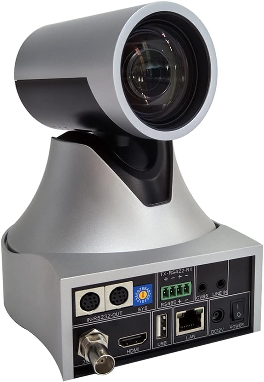 lxxiulirzeu Webcams 2MP Full HD 12x Cámara de Video Equipo de transmisión Profesional IP PTZ H.265 / H.264 PoE Cámara for la televisión (Sensor Size : 1/2.8'')