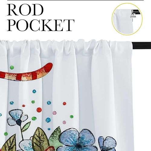 Miniatura 3 de WHYATT Lindas cortinas de tigre para Ventanas de Cuarto con bolsillo para barra, cortinas opacas a prueba de sonido para puerta, 55 pulgadas de