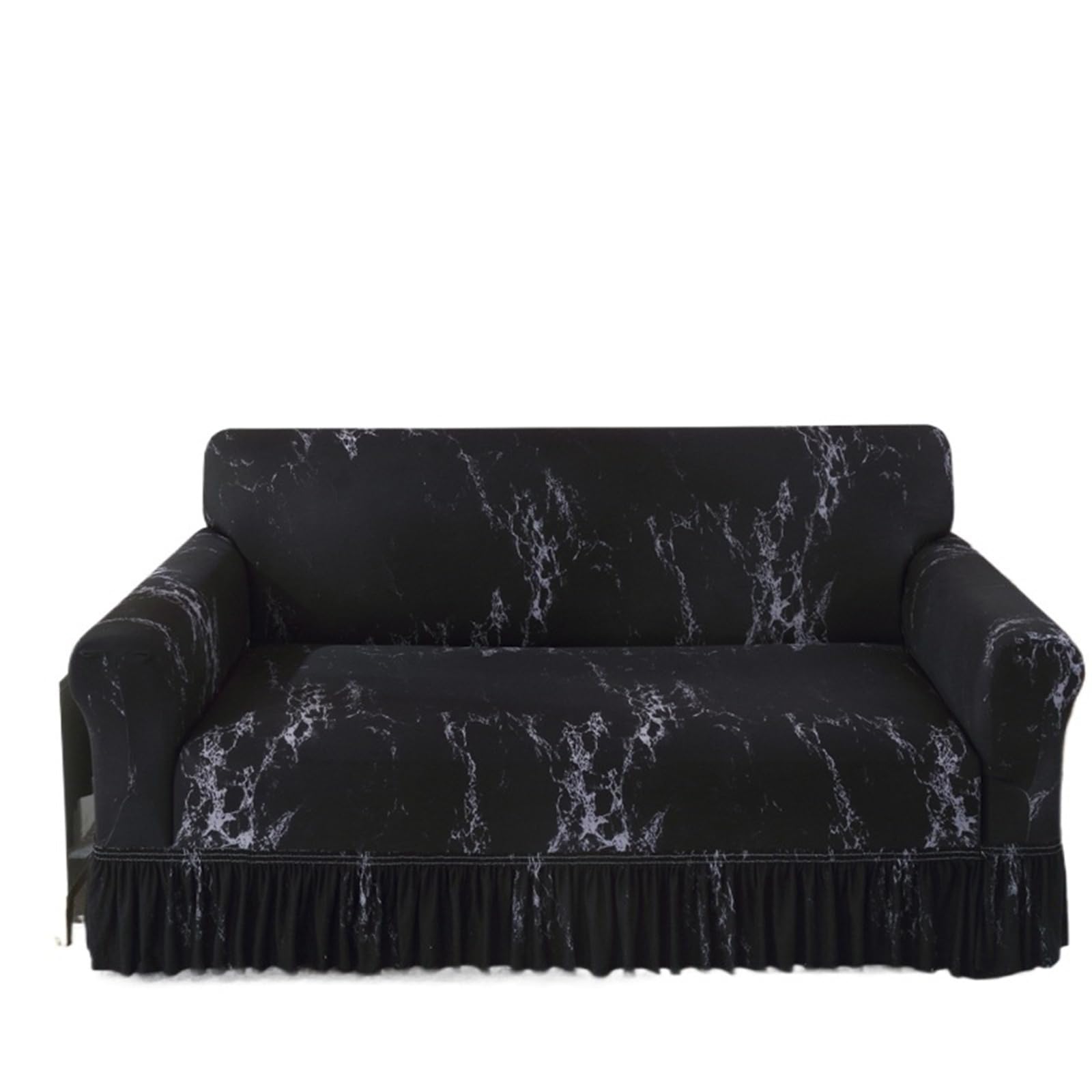 Printed Ruffled Skirt Sofa Covers for Living Room Stretch Couch Cover Furniture Protector Easy Fitted Washable Gonna copertura divano(Color 11,4-seater 235-300cm)
