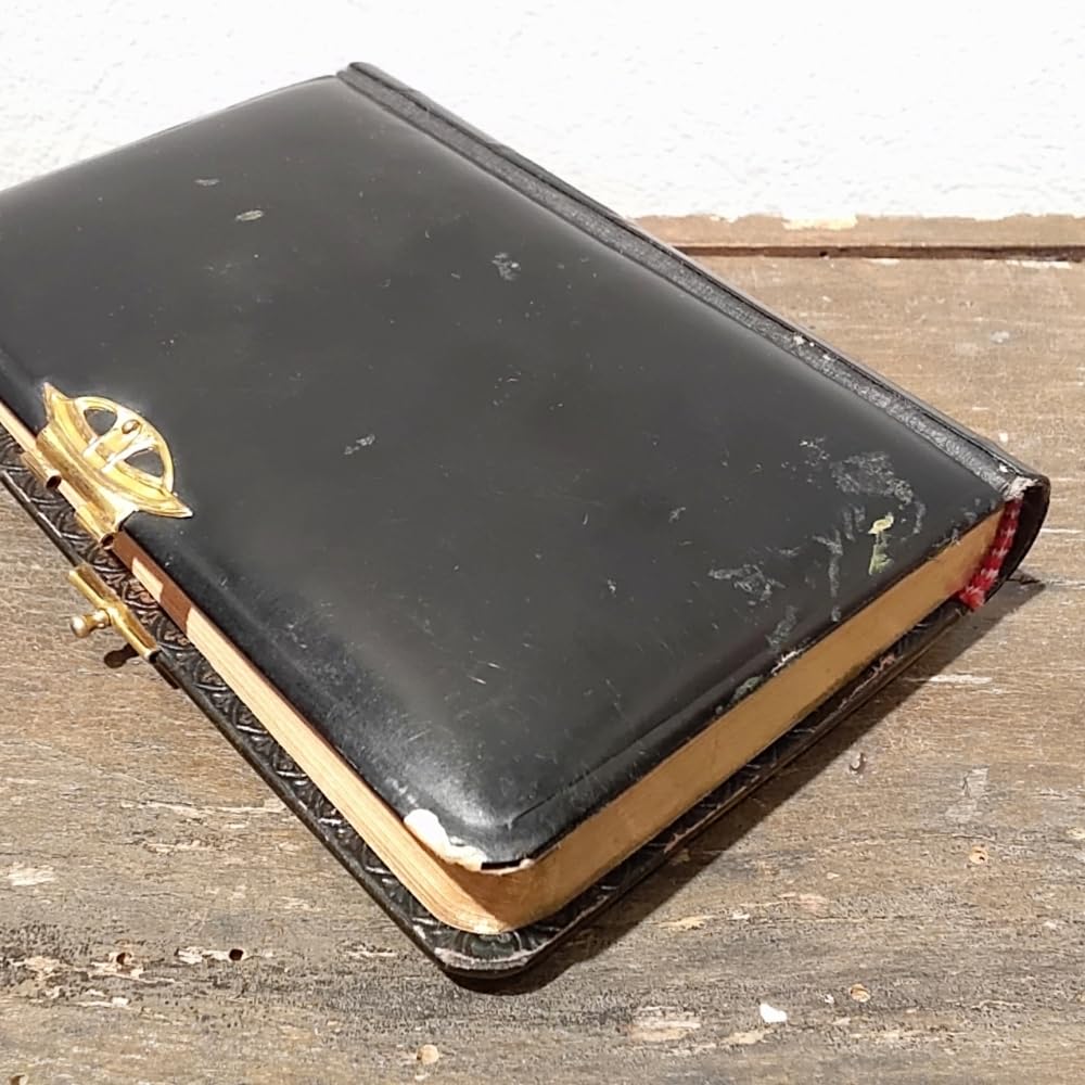H ヴィンテージ聖書　祈祷書 送料無料】フランス アンティーク 1900年代 聖書 祈祷書 ミセル