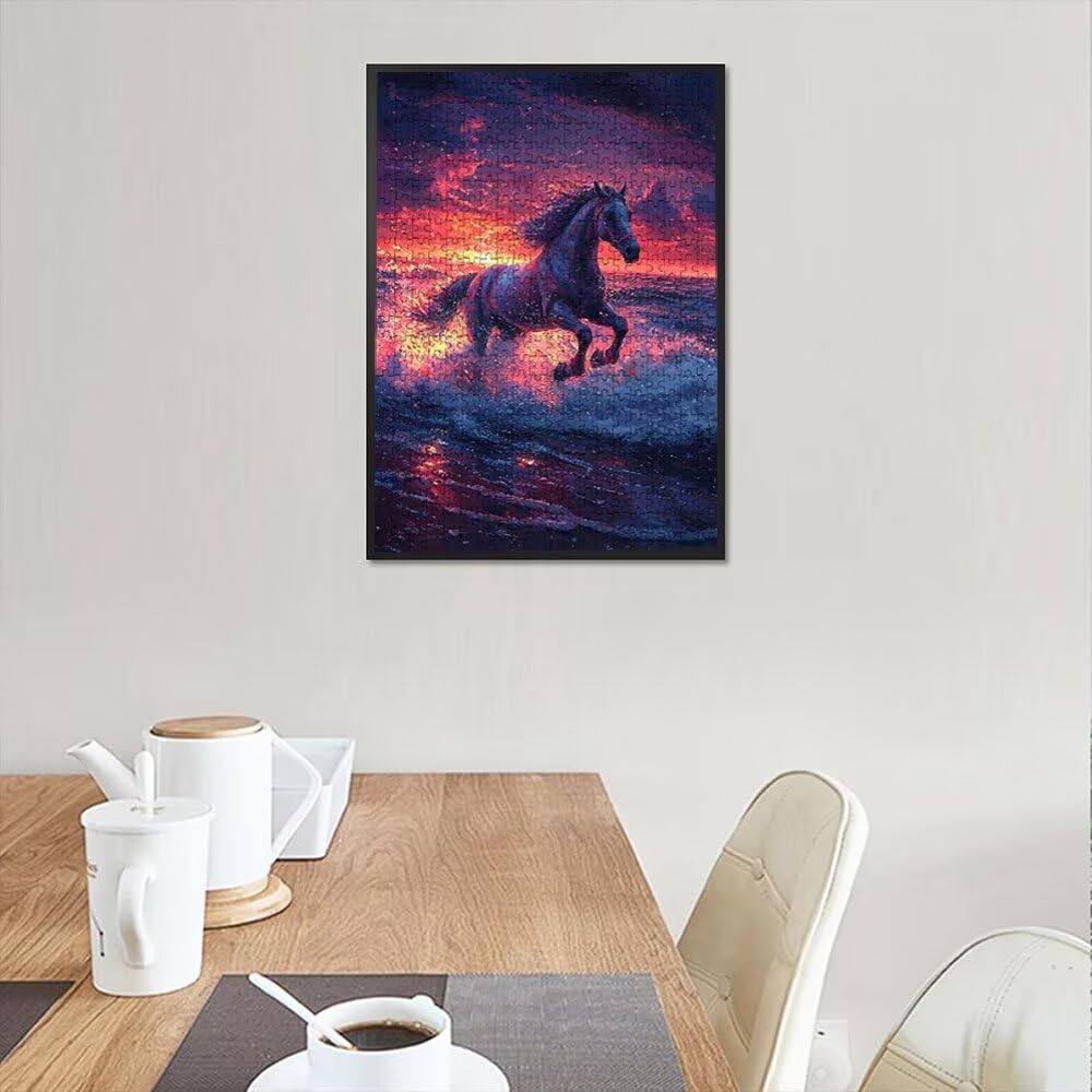 Puzzle 4000 Pezzi, Cavallo Di Sera 3D Puzzle per Adulti Impegnativo, Educa Puzzles Artistico, Divertente E Stimolante Puzzles Decorativo per La Famiglia, Regalo e Decorazione Pareti DX0YL6-901