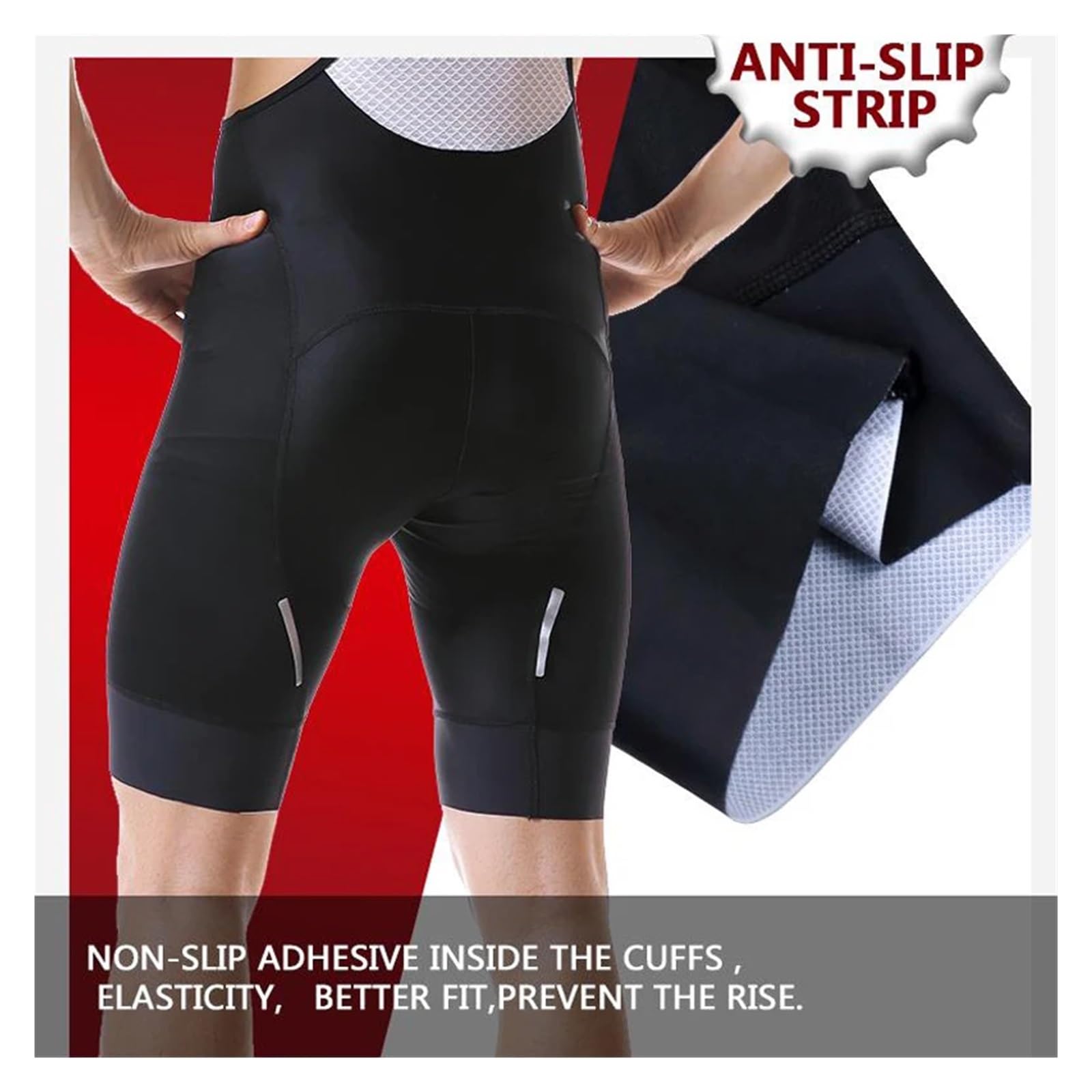 Short De Cyclisme Homme - Cuissard Avec Gel 5D - Tissu Respirant - Séchage Rapide - Pour Vélo, Sport, Plein Air