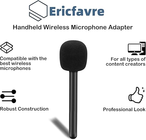 Miniatura 2 de Soporte de micrófono para Rode Wireless GO 2 II, soporte de micrófono compatible con DJI Mic 21 Hollylandia Micrófono inalámbrico de mano, reducción