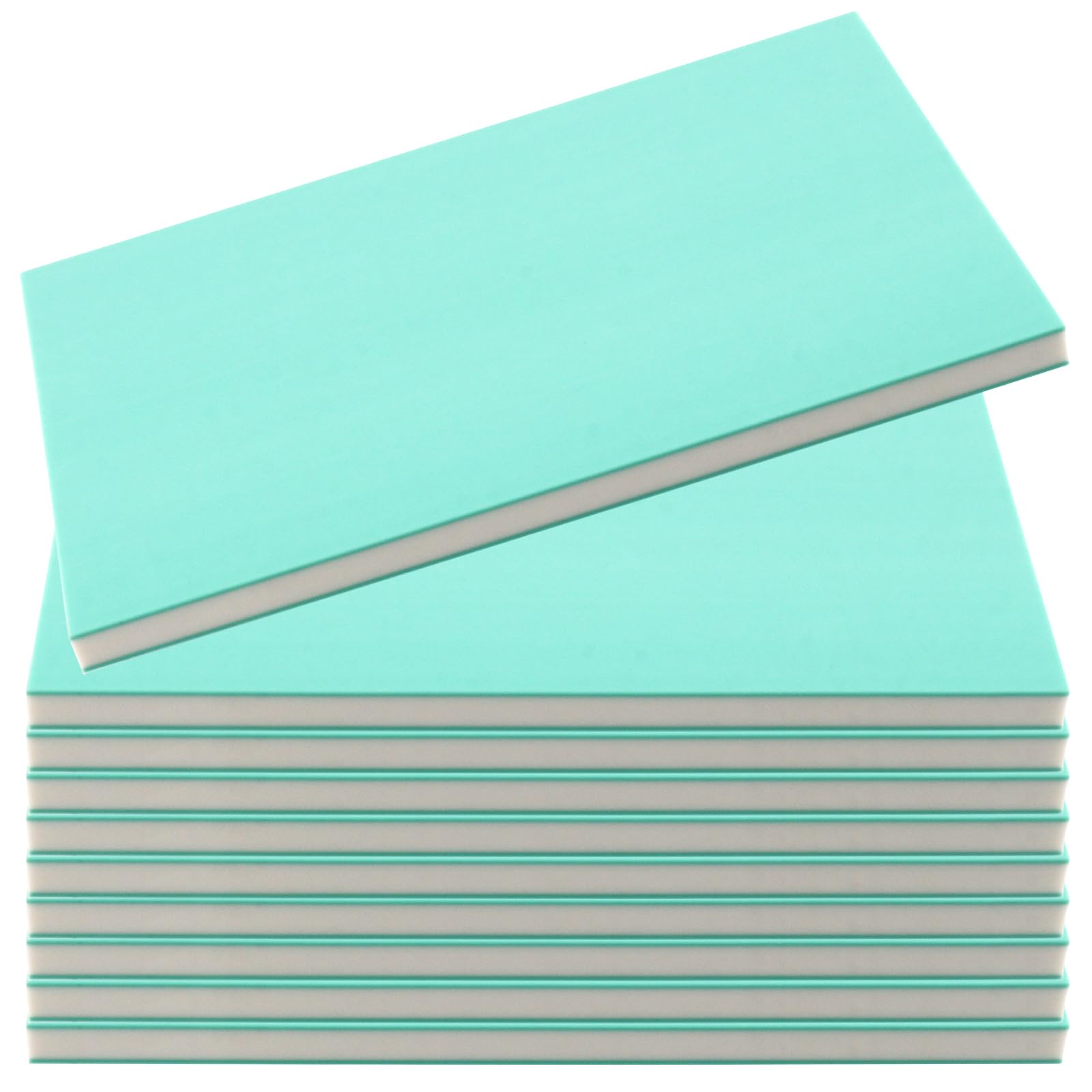 Bloc de sculpture en caoutchouc vert et blanc MOUYAT, linoléum souple pour tampon, 10x15cm, x10