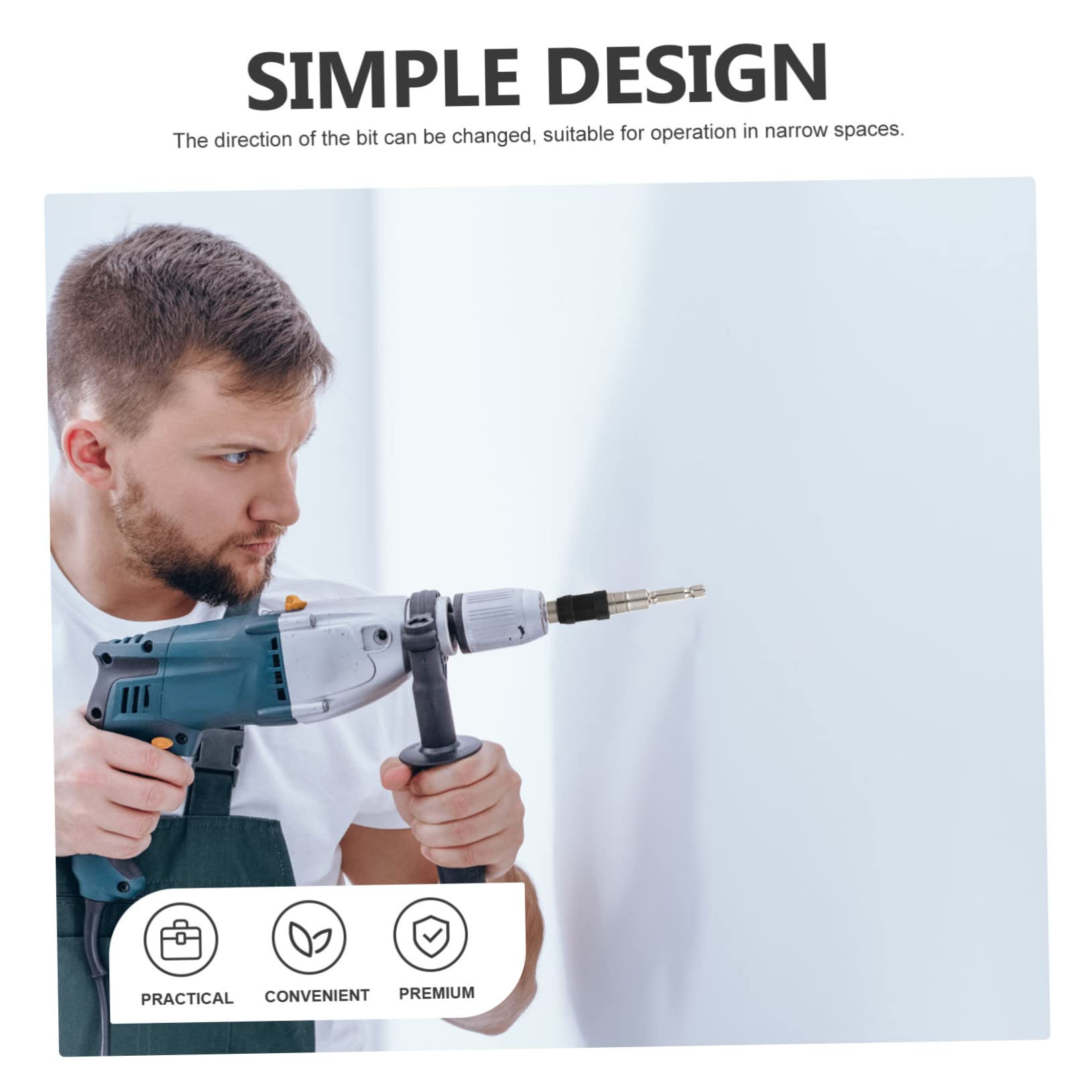 Uonlytech 3pezzi Prolunga Flessibile Per Punte Da Trapano Con Supporto Magnetico Adattatore Per Angoli Stretti e Rotazione Facile Installazione e Massima Stabilità Della Punta