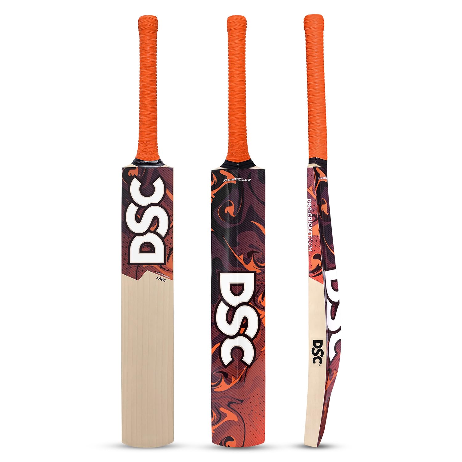 DSC Lava Kashmir Willow Short Handle Cricket Bat, Size - 6
