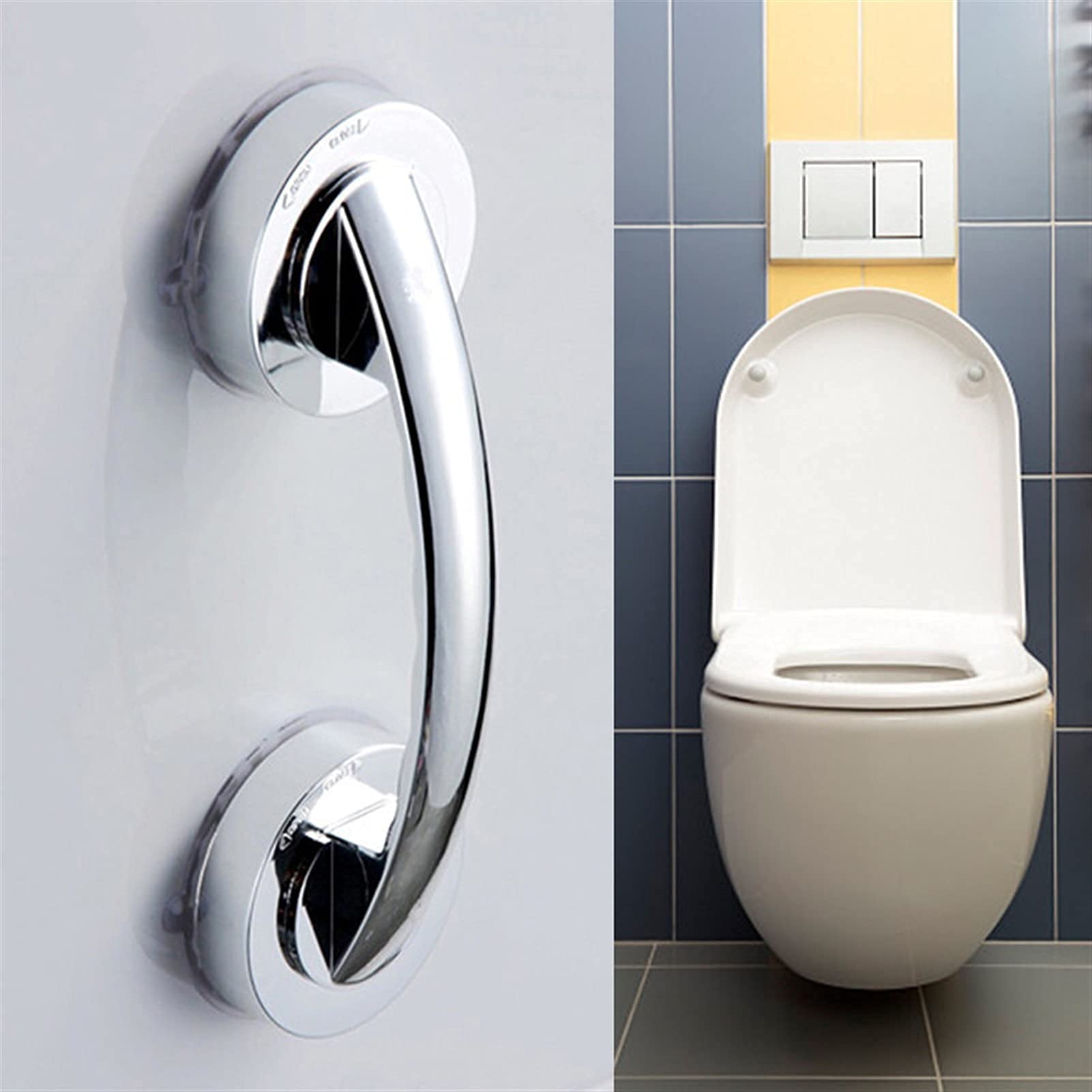 Tyuhduyur Handrail Bathroom Handle Bathroom Accessories Shower Handle Bar Offers Withng Hold Suction Cup For Safety Grab In Bathroom Tub Toilet Handrail Bath Safety Non-Slip Handrails