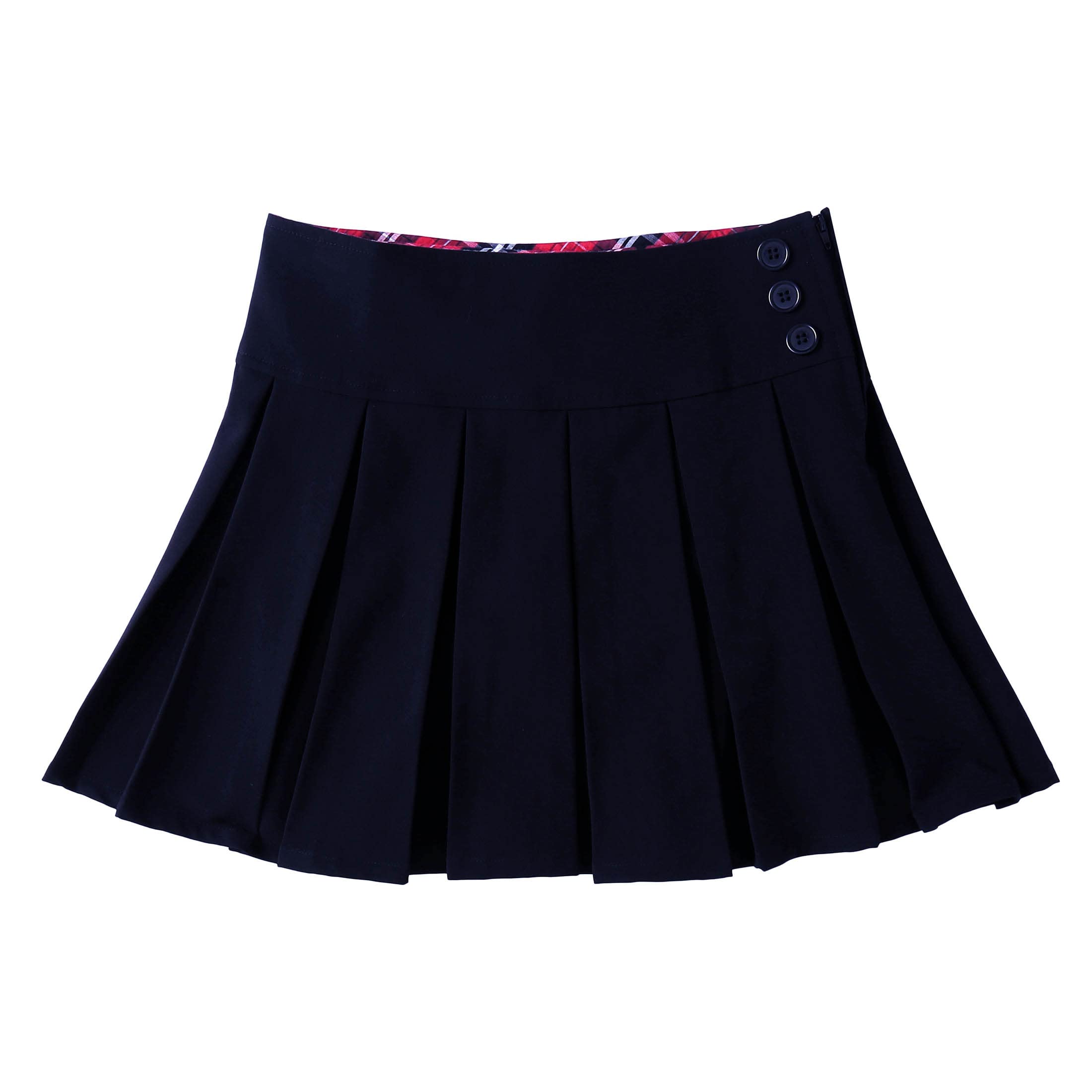 Bienzoe Niña Escolar Uniforme Faldas: Niños Ajustable Cintura Plisada Danza Falda