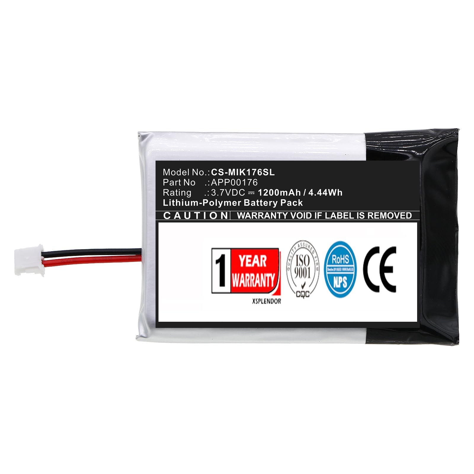 XSPLENDOR 1200mAh Replacement Battery for MINN KOTA iPilot Link Remote BT PN APP00176