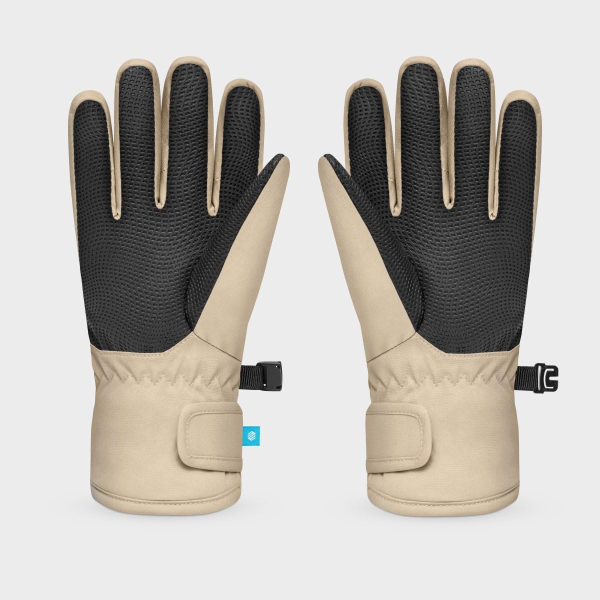 SIROKO Guantes térmicos esquí niños esquí y Nieve Whiz Beige