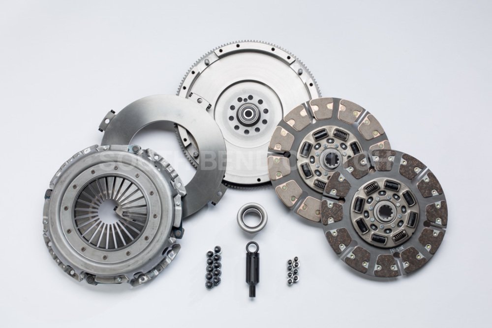 South Bend Clutch SFDD3250-6 Clutch Kit (99-03 Ford 7.3 Power stroke ZF-6 Street Dual Disc)