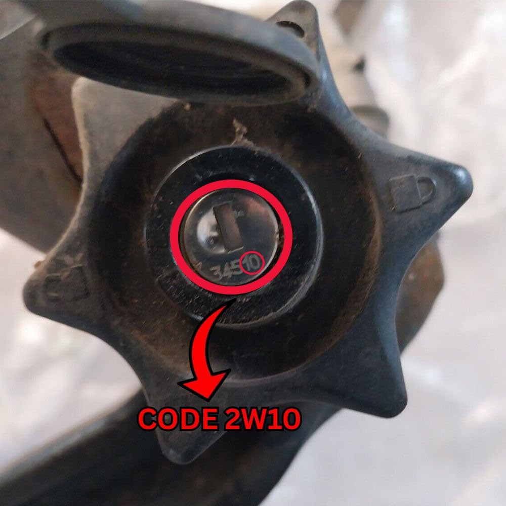 Westfalia Ersatzschlüssel für abnehmbare Anhängerkupplung (AHK/AHV) – Schlüssel nach Code 2W01–2W50 / W01–W50 (2W43)
