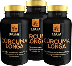 Kit 3x Cúrcuma (Açafrão puro) - 60 Cápsulas