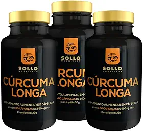 Kit 3x Cúrcuma (Açafrão puro) - 60 Cápsulas