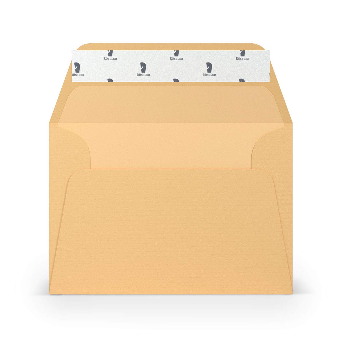 Paperado Enveloppes DIN C6 – Multicolore 100 g/m² – Fermeture par rabat large 300 Melon nervuré.