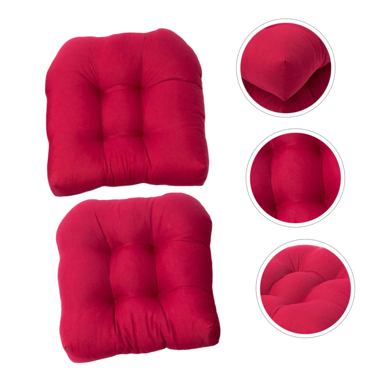 OUNONA Sitzkissen Ergonomisch U-förmige, Rot, aus Polyester