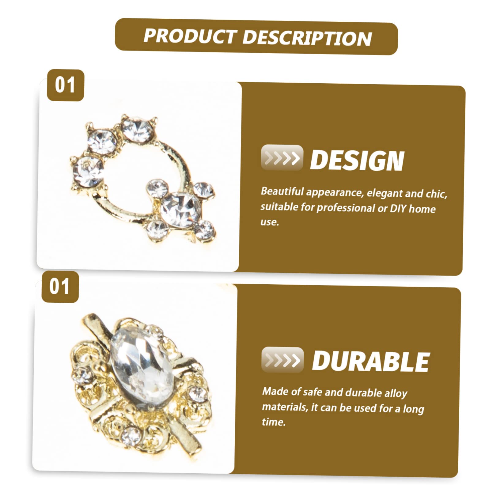 VICASKY 3 Set Decorazioni Unghie Kawaii Charms Per Manicure Te Accessori Leggeri E Durevoli Per Design Unghie Raffinati 60 Pezzi*3