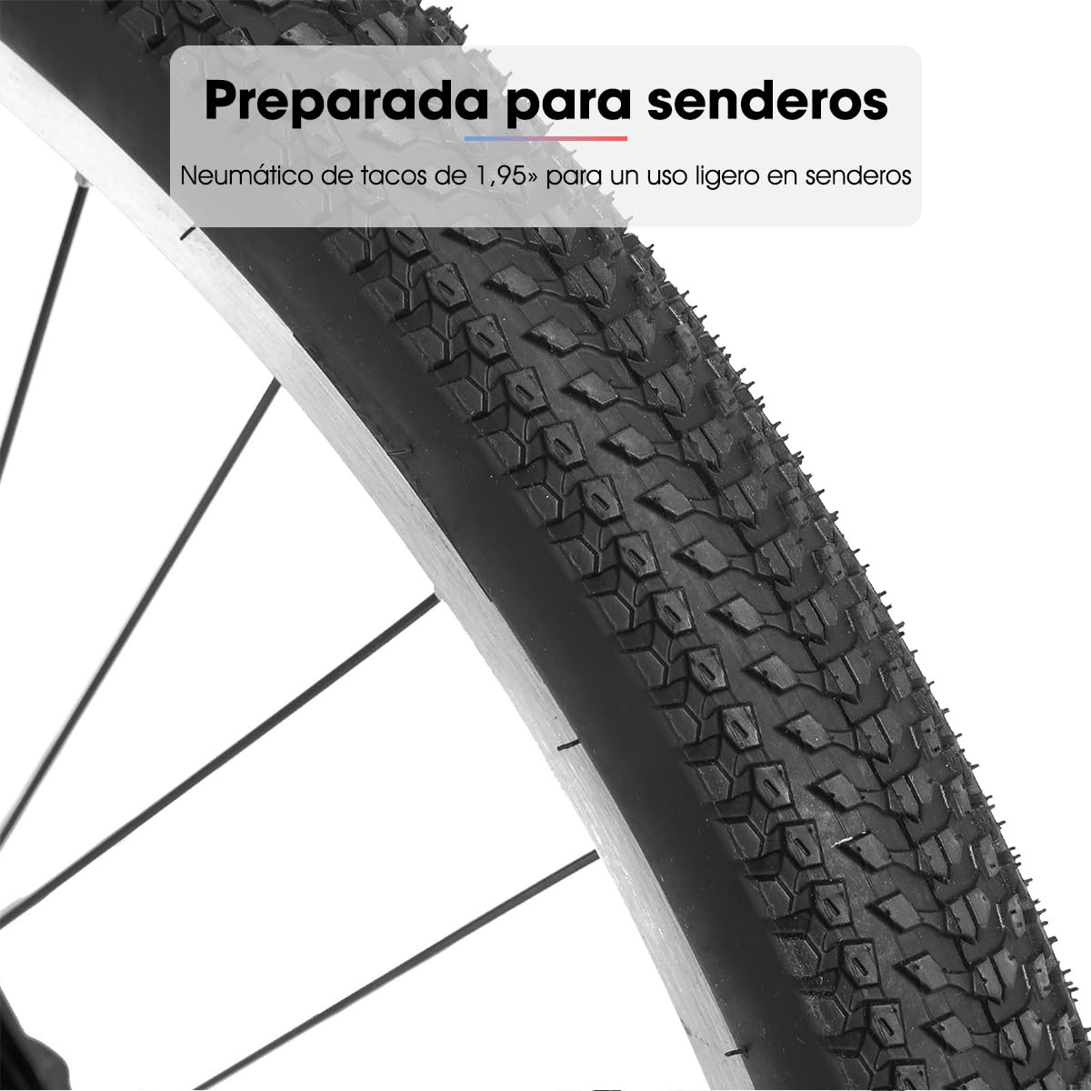 Hiland Bicicleta de Montaña de 24/26 Pulgadas para Jóvenes y Adultos, Bicicleta de Montaña con 18 Velocidades, Doble Frenos en V, MTB para Mujeres y Hombres, Negro/Blanco