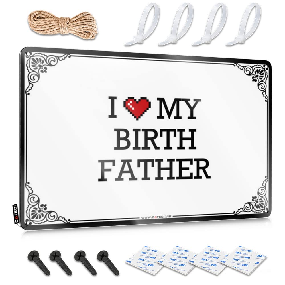 Fzfn Colour Beer Poster Reusable | I Love My Birth Father Old Kitchen Decoration(20X30cm)