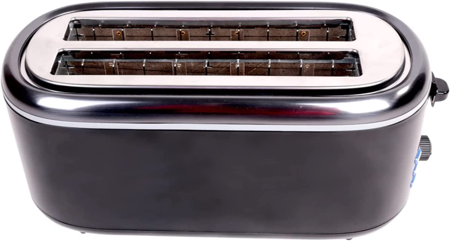 Suinga - Tostapane a 2 fessure extra lunghe. 1300 W, 7 livelli di tostatura, 3 funzioni: Stop, Riscaldare e scongelare