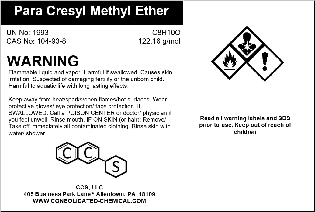 para Cresyl Methyl Ether High Purity Fragrance/Aroma Compound (100mL)