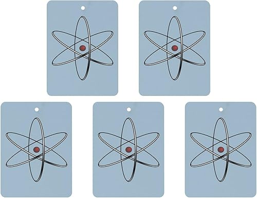 Physics Science Car Aromatherapy Tablets 5 Pcs Hanging Car Air Fresheners for Car Home Bathroom Wardrobe