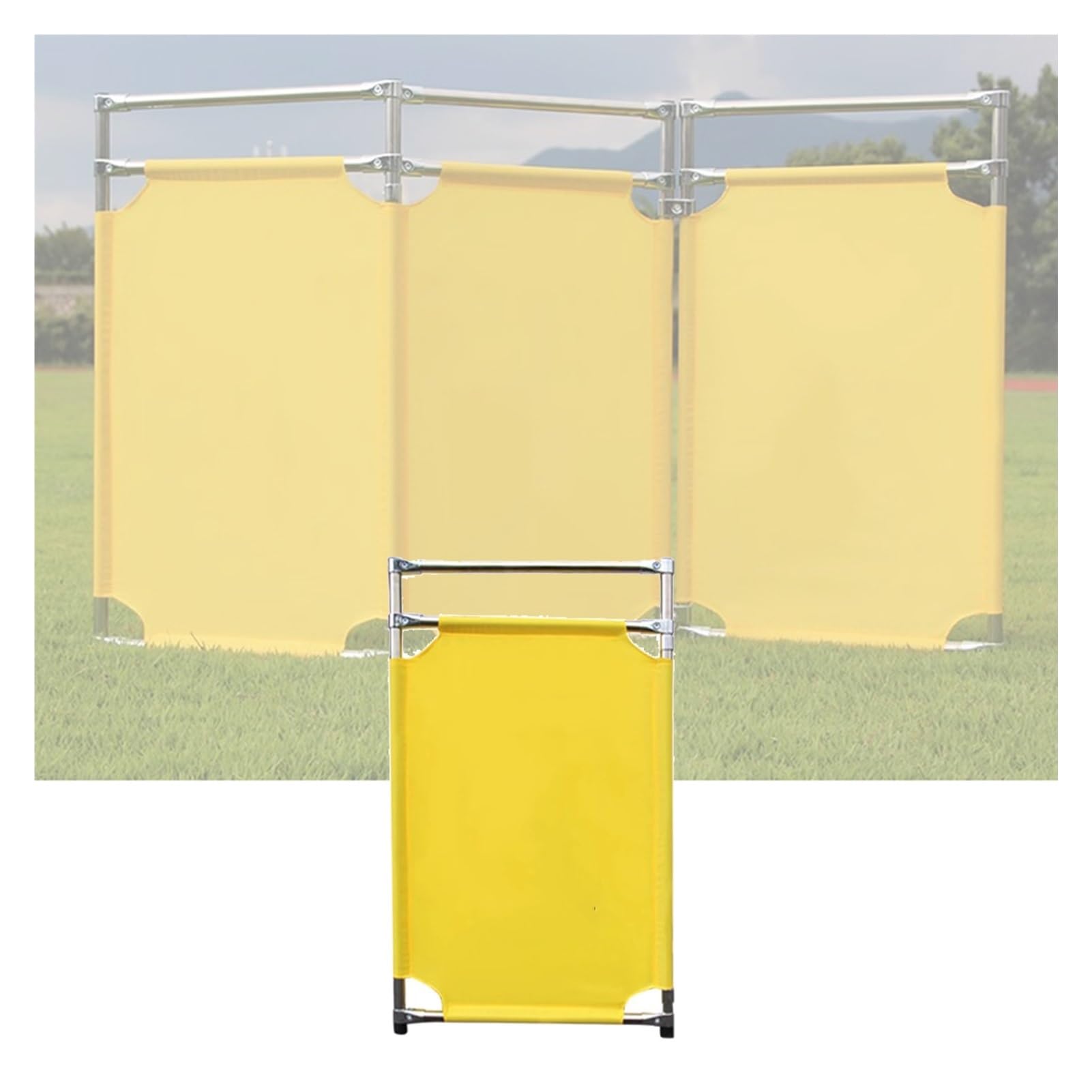 YJEUZCD Retractable Traffic Barricade?Expandable Driveway Fence Panels, Folding Industrial Garage Caution Sign Barricad, Maintenance Traffic Fence, 39.3in High(7pcs)